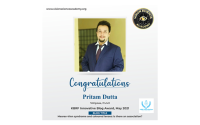 Congratulations Pritam Dutta for winning the Innovative Blog Award for May 2021