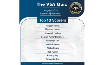 Congratulations to the Top 10 scorers of The VSA Quiz