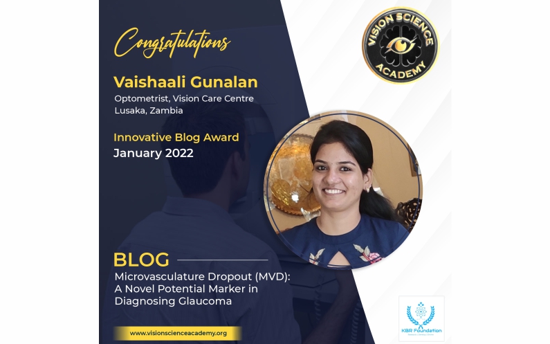 Congratulations to Vaishaali Gunalan the Innovative Blog Award for January 2022