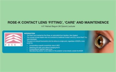 Rose-K Contact Lens ‘Fitting’, ‘Care’ and Maintenence