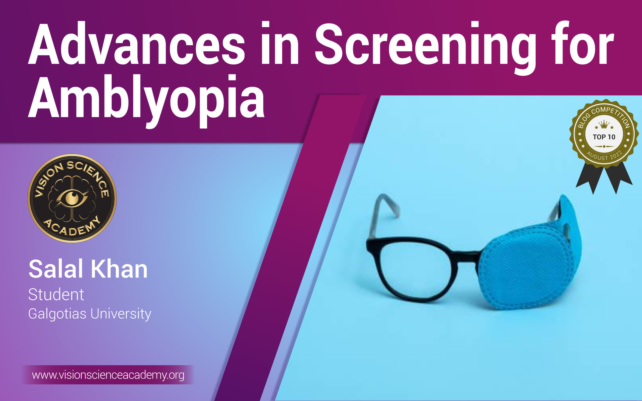 Advances in Screening for Amblyopia Vision Science Academy