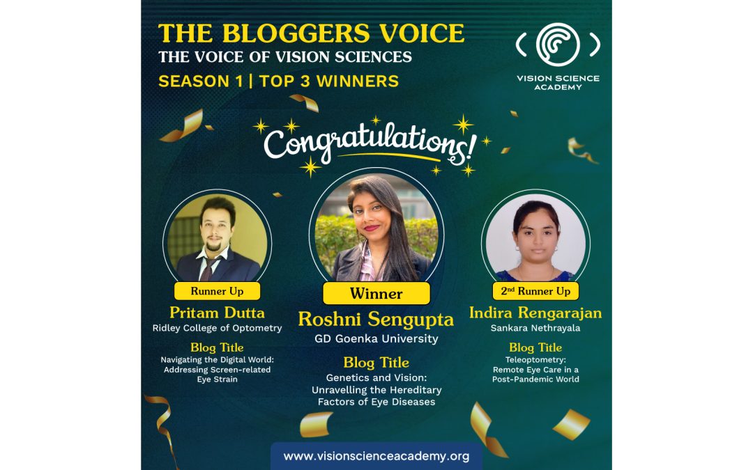 Congratulations to the Top 3 Voices of Vision Sciences
