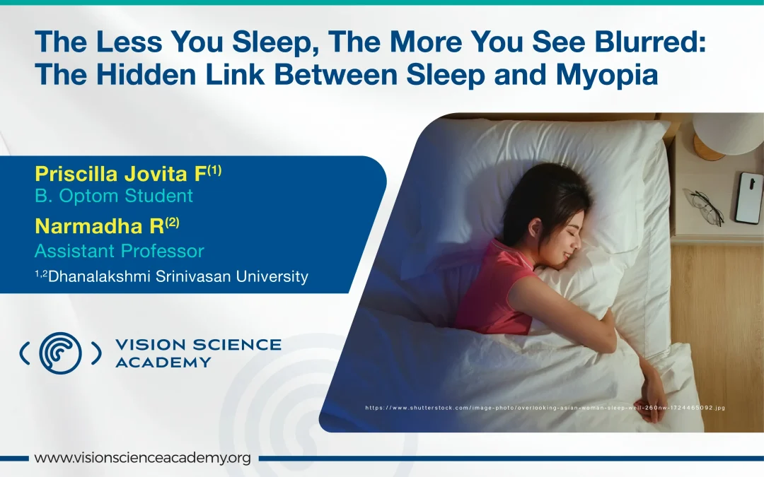 The Less You Sleep, The More You See Blurred:The Hidden Link Between Sleep and Myopia